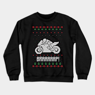 Merry Christmas Motorbike Xmas Gift Ugly Crewneck Sweatshirt